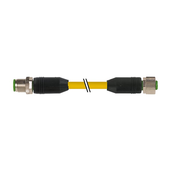 Murrelektronik M12 male 0 Degree / M12 female 0 Degree, TPE 4x18AWG ye UL/CSA, ITC/PLTC 2m 7700-40021-1500200 - main